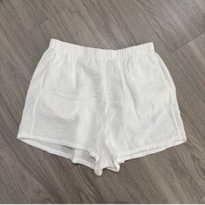 Altard state white flowy beachy shorts size medium